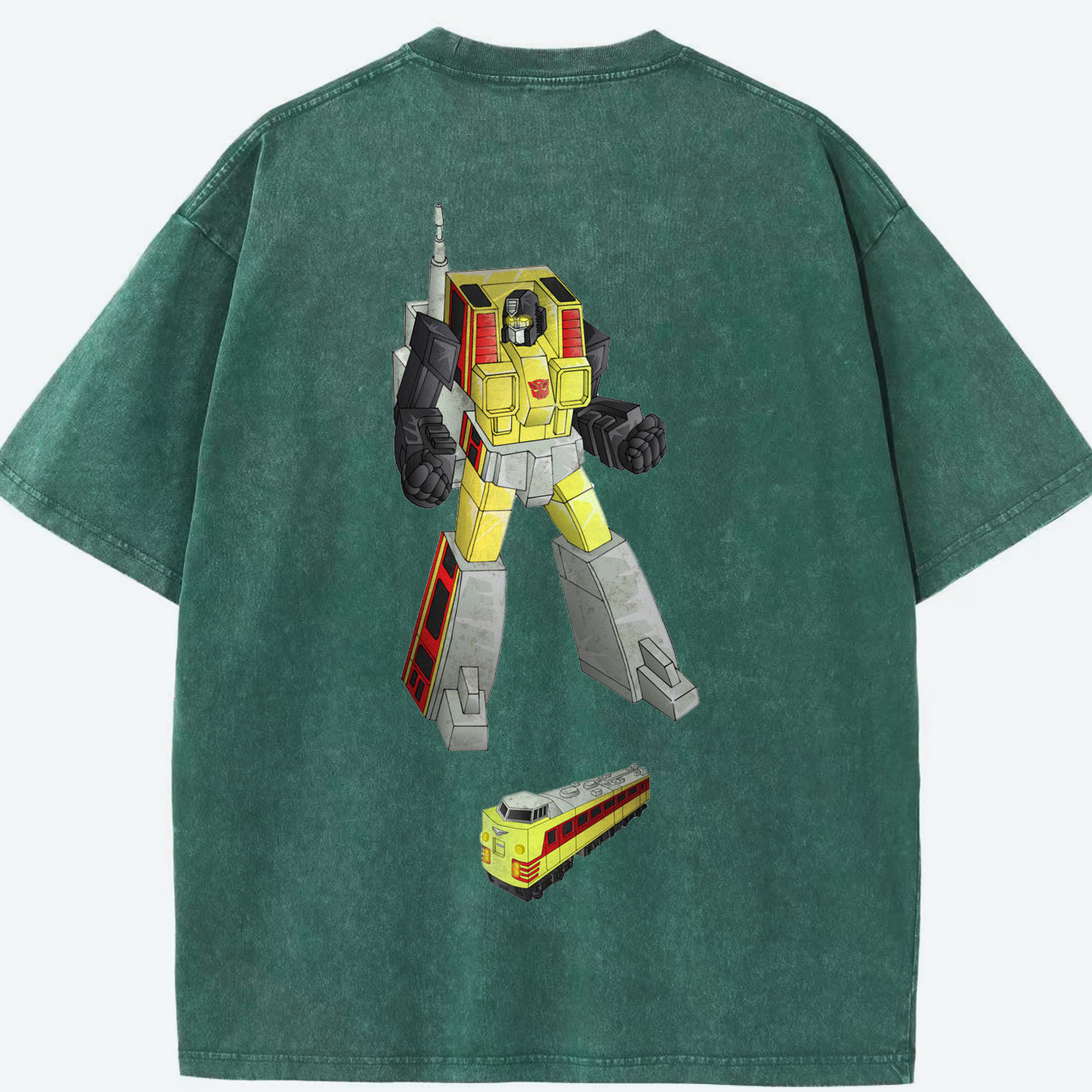 （画像用）  綿100% ヴィンテージ風 半袖Tシャツ（背面プリント）